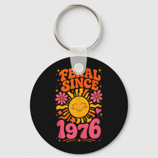 Fvibesl Seit 1976 Retro Sonne - Lustiger 50. Gebur Schlüsselanhänger