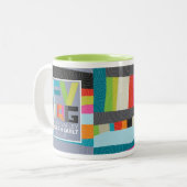 FVMQG moderne Steppdecken-Tasse Zweifarbige Tasse (Vorderseite Links)