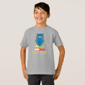 FVMS Know-It-Owl, Grauer junger T - Shirt (Vorne ganz)