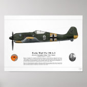 FW 190 A-3 (Oskar Romm) Poster (Vorne)