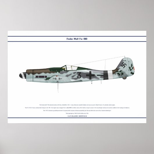 FW-190 D-9 JG26 2 POSTER (Vorne)