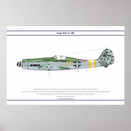FW-190 D-9 JG2 1 POSTER (Vorne)