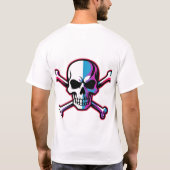 Fweashion Skull & Crossbones Rock Band Logo-T-Shir T-Shirt (Rückseite)