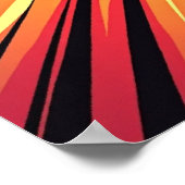 FWOOSH! Comic Style Pop Art Explosionspopster Poster (Ecke)