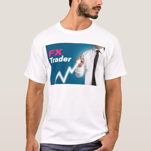 FX-Händler zeichne Marktpreis auf Touchscreen T-Shirt (Vorderseite)