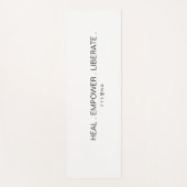 FYEONA White Classic Yogamatte (Vorderseite)