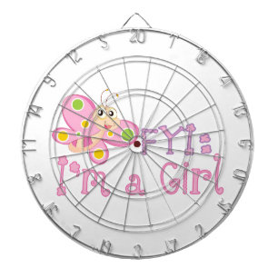 FYI: Im Girl Butterfly Dartscheibe