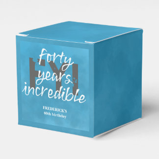 FYI Moderne 40. Geburtstagsfeier Geschenkschachtel