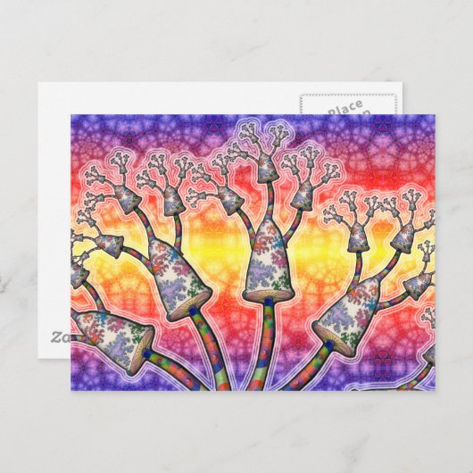 Fyngo-Fracto Design II Postkarte (Vorne/Hinten)