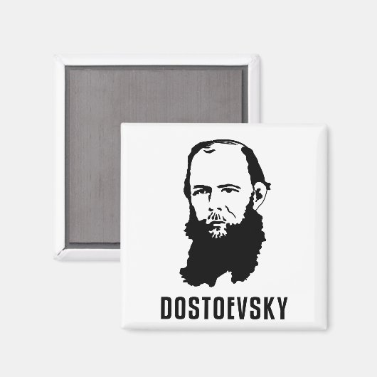 Fyodor Dosoevsky Magnet (Vorderseite/Rückseite)
