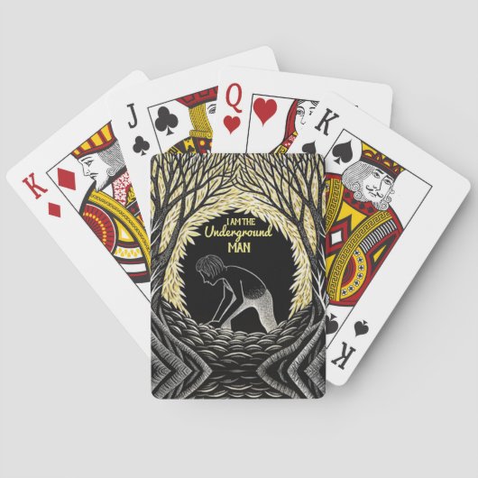 Fyodor Dostoevsky Der Untergrund Mann Spielkarten (Rückseite)