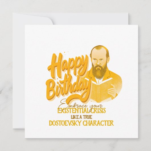 Fyodor Dostoevsky - Geometrischer, eleganter Stil (Vorderseite)