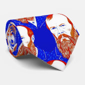 Fyodor Dostoevsky - Geometrischer, eleganter Stil Krawatte (Gerollt)
