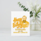 Fyodor Dostoevsky - Geometrischer, eleganter Stil Postkarte (Stehend Vorderseite)