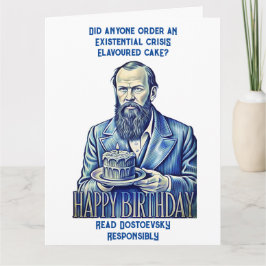 Fyodor Dostoevsky - Happy Birthday Karte