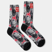 Fyodor Dostoevsky Portrait Papa Geschenk Socken (Rechts)