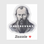 Fyodor Dostoevsky Portraitaufkleber Aufkleber (Blatt)