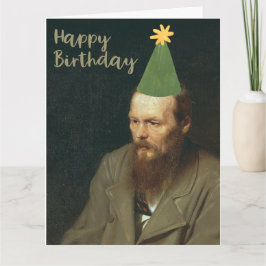 Fyodor Dostoevsky sagt glücklich zum Geburtstag! Karte