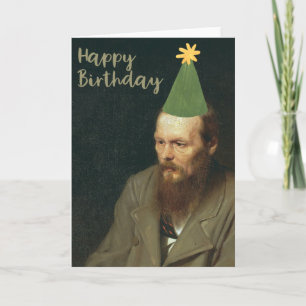 Fyodor Dostoevsky sagt viel Glück zum Geburtstag Karte