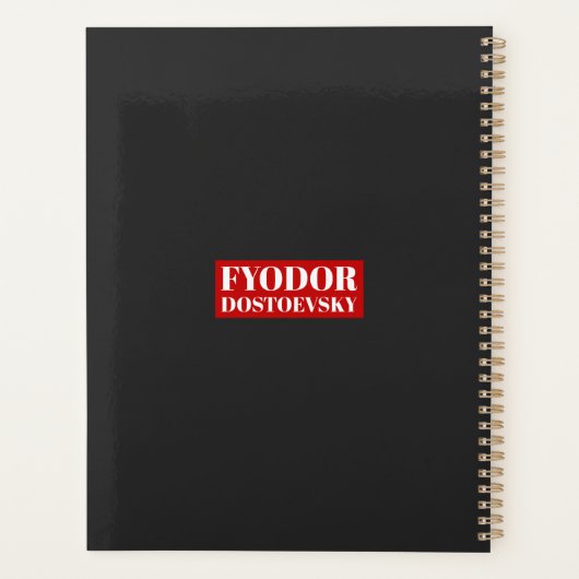 Fyodor Dostoevsky - Zitat zum Tee-Spaß Planer (Rückseite)