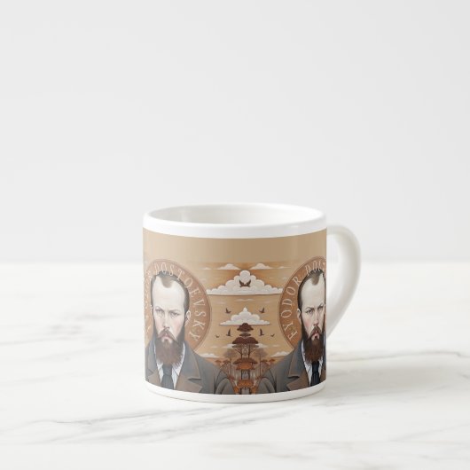 Fyodor Dostojewski, Portrait Saint Dostojewski Espressotasse (Vorderseite Rechts)