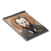 Fyodor Dostojewski, Portrait Saint Dostojewski Notizblock (Rechte Seite)