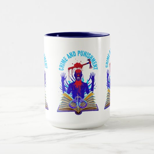 Fyodor Dostojewski, Zitat, Verbrechen und Strafe Tasse (Zentrum)