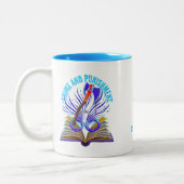 Fyodor Dostojewski, Zitat, Verbrechen und Strafe Zweifarbige Tasse (Links)