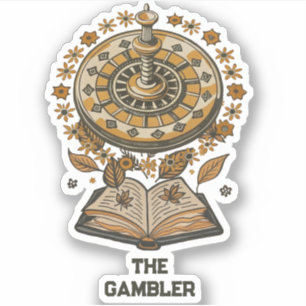 Fyodor Dostojewsky, der Glücksspiel-Zitat Aufkleber