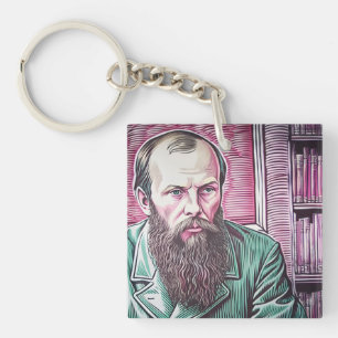 Fyodor Dostoyevsky-Existenzziffer Schlüsselanhänger