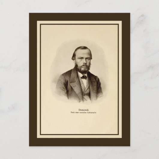 Fyodor Mikhailovich Dostoyevsky Postkarte (Vorderseite)