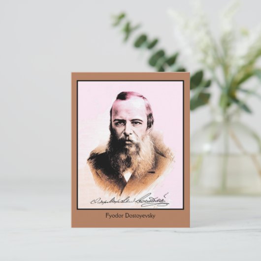 Fyodor Mikhailovich Dostoyevsky Postkarte (Stehend Vorderseite)