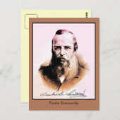 Fyodor Mikhailovich Dostoyevsky Postkarte (Vorne/Hinten)