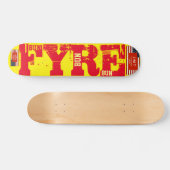 FYRE BUN ! JMT Skateboard, 7¾ Zoll Deck Skateboard (Horizontal)