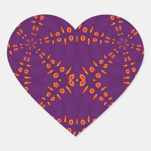 Fyre Trybe Heart Sticker (Vorderseite)