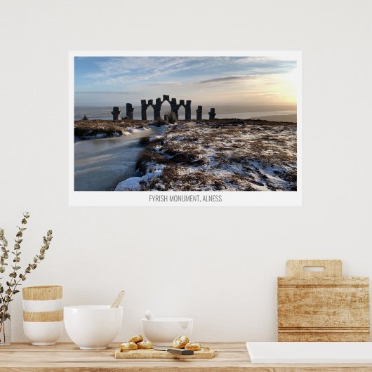 Fyrish Monument, Alness, Schottland Poster (Küche)