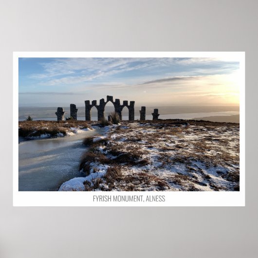 Fyrish Monument, Alness, Schottland Poster (Vorne)