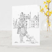 Fyvie Castle Scotland Karte (Gelbe Blume)