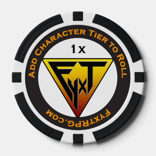 Fyxt RPG +1 Poker-Chips Pokerchips (Vorderseite)