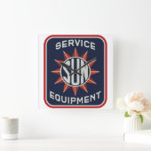 G2 Sun-Logo-Uhr der ersten Generation Quadratische Wanduhr (Zuhause)