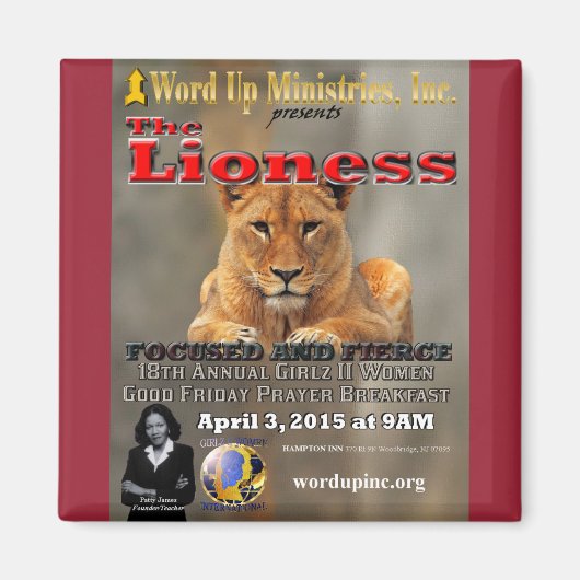 G2W 2015 Prayer Breakfast Magnet (Vorne)