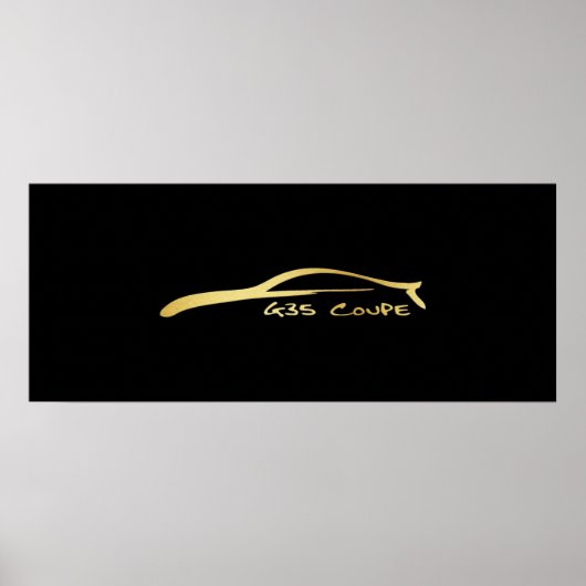 G35 Brush Stroke - Gold Poster (Vorne)