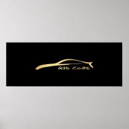 G35 Brush Stroke - Gold Poster