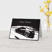 G35 Coupe Car themed Birthday Card Karte (Gelbe Blume)