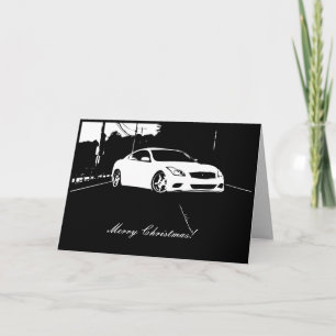 G35 Coupe Car themed Christmas Card Feiertagskarte