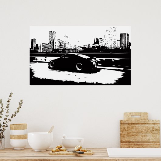 G35-Kupplungsrollenschuss Poster (Küche)