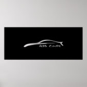 G35 Pinselstrich - Silber Poster (Vorne)