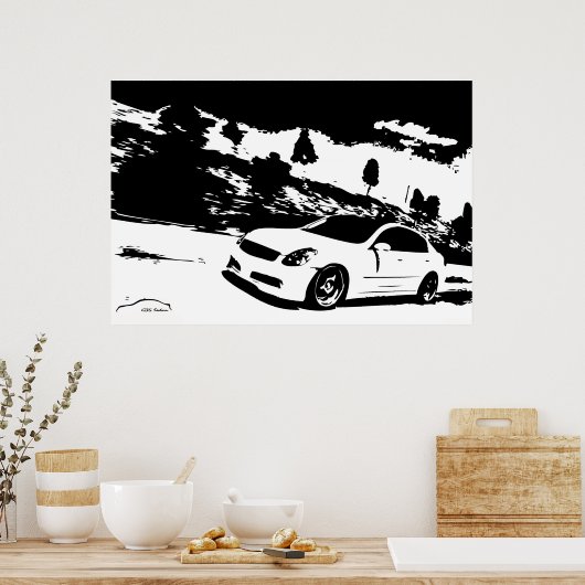 G35 Sedan Side shot Poster (Küche)