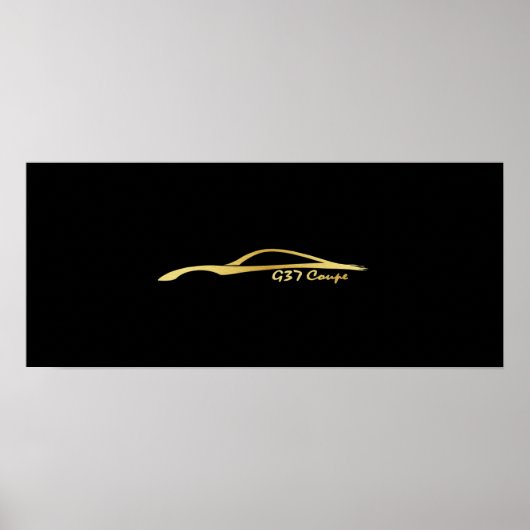 G37 Brush Stroke Gold Poster (Vorne)