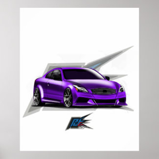 g37 Coupe lila Poster